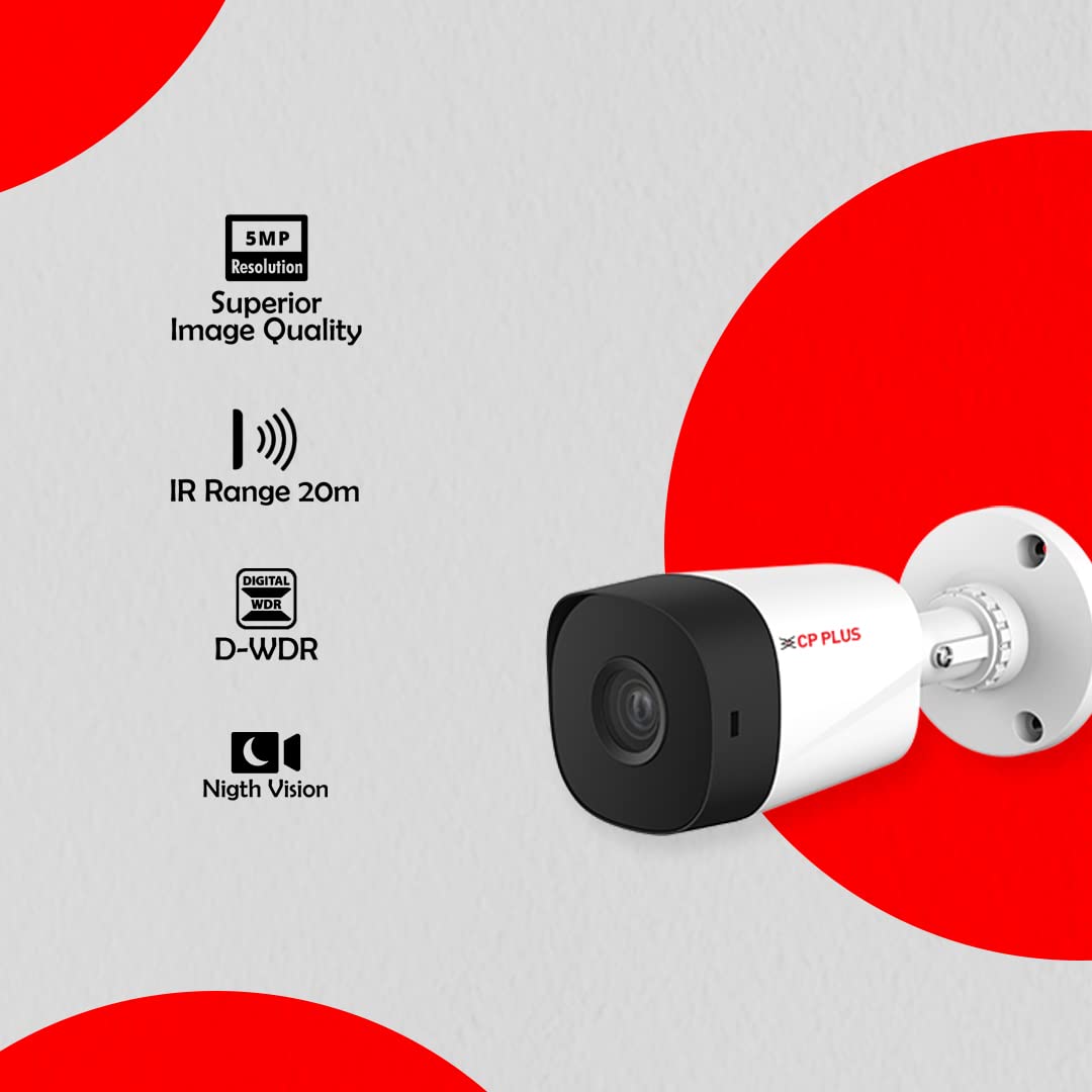 🎯 CP Plus 5MP IR Bullet Camera – CP-USC-TC51PL3C