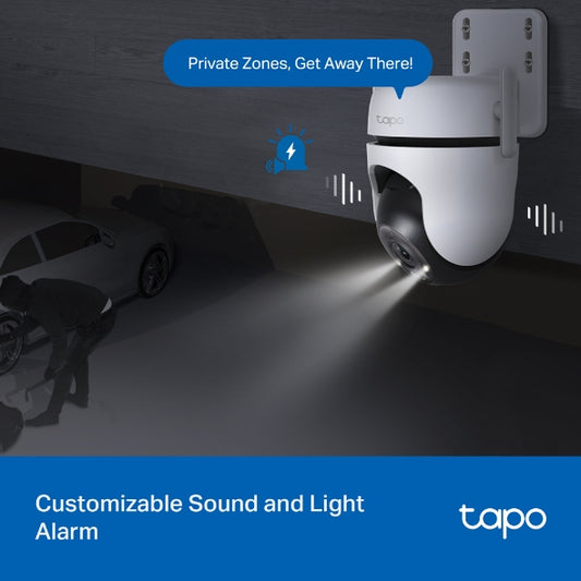 🎥 Tapo C520WS – Outdoor Pan/Tilt Smart Wi-Fi Security Camera | 2K QHD + Full-Color Night Vision