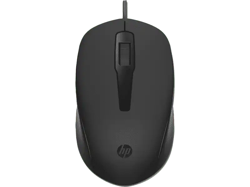 HP 150 Wired Mouse For ,PC Mac Laptop 240J6AA, Black