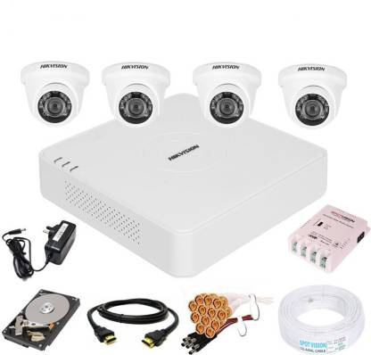 HIKVISION 4 Channal HD Full combo set Security Camera