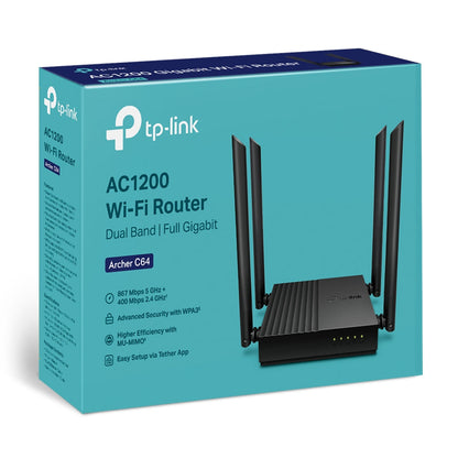 TP- Link Archer C64 AC1200 Wireless MU-MIMO WiFi Router