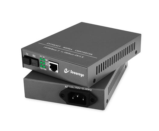 Secure Eye Media Ethernet Converter Pair– S-SMSF-FE P